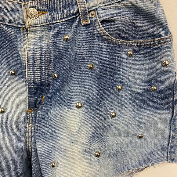 Vintage Faded Glory Womens Distressed Studded Cut Off Shorts - Picture 3 of 4